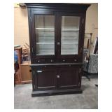 wooden display hutch