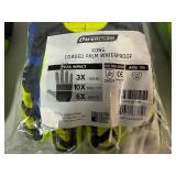 Iron Clad Kong Corded Palm Waterproof XL Gloves (Qty 3) NEW