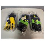 Iron Clad Large Gloves: Kong Cold Condition Waterproof (Qty 1) and Industrial Impact Rigger Insulated Waterproof (Qty 2)