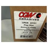 CGW 43101 Contaminant-Free Premium Coated Flap Disc - For Aluminum/Soft Metals 4 1/2 x 7/8 (Qty 10)