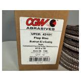 CGW 43101 Contaminant-Free Premium Coated Flap Disc - For Aluminum/Soft Metals 4 1/2 x 7/8 (Qty 10)
