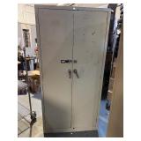 Two Door Cabinet, Lock (No Keys) 36" x 18" x 72"