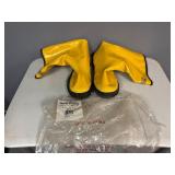 17" Yellow Slush Boots (Size 13)