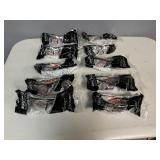 Body Guard Safety Glasses 17 Series Black with Orange Pad, Clean Anti-Fog Lens (Qty 10)