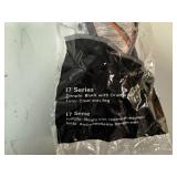 Body Guard Safety Glasses 17 Series Black with Orange Pad, Clean Anti-Fog Lens (Qty 10)