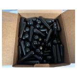 4" Black Hard Plastic Handle with Brass Insert (Box of ~200)