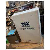 Magic Woods Vanity and Sink - Euro Stone Element White Vanity and Sink