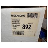 Magic Woods Vanity and Sink - Euro Stone Element White Vanity and Sink