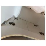 Magic Woods Vanity and Sink - Euro Stone Element White Vanity and Sink