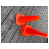 17" Tall Orange Safety Cones (Qty 8)