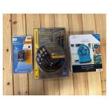 Lightech Transformer, Monster Video 2 Cable, On the Go Folding Fan, All New in Box