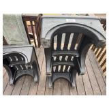 Plastic Dunnage Rack or Set Top Box 48" x 21.5" x 11.5" and 30" x 21.5" x 11.5"