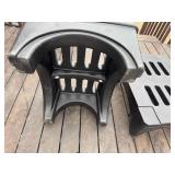 Plastic Dunnage Rack or Set Top Box 30" x 21.5" x 11.5" (Qty 2)