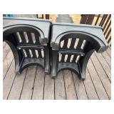 Plastic Dunnage Rack or Set Top Box 30" x 21.5" x 11.5" (Qty 2)