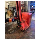 Dayton Electric Forklift.  1000 Lb Capacity.  Power up and down.  Manual push. Model No 1BS60