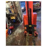 Dayton Electric Forklift.  1000 Lb Capacity.  Power up and down.  Manual push. Model No 1BS60