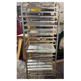Food Grade Aluminum Cart with 5 Trays 20" x 26" x 69"