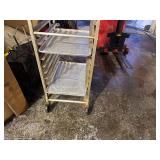 Food Grade Aluminum Cart with 5 Trays 20" x 26" x 69"