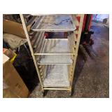 Food Grade Aluminum Cart with 5 Trays 20" x 26" x 69"
