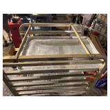 Food Grade Aluminum Cart with 5 Trays 20" x 26" x 69"