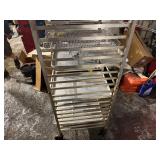 Food Grade Aluminum Cart with 5 Trays 20" x 26" x 69"