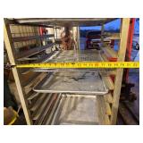 Food Grade Aluminum Cart with 5 Trays 20" x 26" x 69"