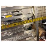 Food Grade Aluminum Cart with 5 Trays 20" x 26" x 69"