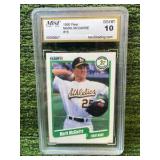 1990 Fleer MARK MCGWIRE Oakland Athletics graded GEM MT10