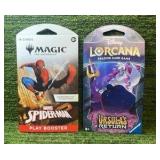2025 Magic the Gathering/Spider-Man Play Booster Pack in 2024 Disney LORCANA Ursula’s Return Pack