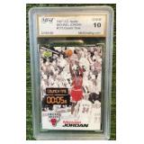 1997 Upper Deck Nestlé Michael Jordan Crunch Time graded GEM MT 10