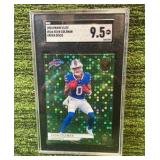 2024 Panini Elite KEON COLEMAN Green Disco SGC graded 9.5 Buffalo Bills