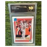 2021 Donruss Rated Rookie Ja’Marr Chase WR Cincinnati Bengals graded 10