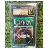 2019–2020 Panini PRIZM Get Hyped Stephen Curry Green CGC graded PRISTINE 10