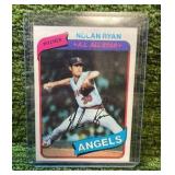 1980 Topps Nolan Ryan Angels Legend Pitcher HOF