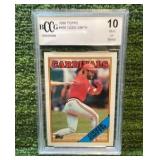 1988 Topps, Ozzie Smith, St. Louis Cardinals BCCG graded 10