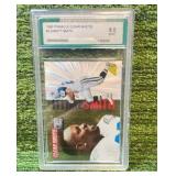 1996 Pinnacle Clear Shots Emmitt Smith, Dallas Cowboys graded MINT 9.0