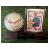 Tim Laudner Sweet Spot Autographed Baseball Minnesota Twins 1987 World Series Champion(Had one Home Run in the World Series!)