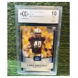 2012 Leaf Draft Blue Luke KUECHLY BCCG graded 10
