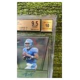 2011 Leaf Metal Draft Prismatic Silver T.J.Yates QB /50 Beckett graded 10