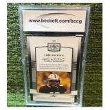 2012 Leaf Draft Blue Luke KUECHLY BCCG graded 10