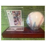 Dan Gladden Sweet Spot Autographed Baseball Inscribed "87/91 #32" ✨Minnesota Twins World Series Champion Outfielder- Great Signature!⚾ With Authentication