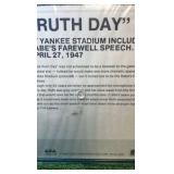 1989 Collectors Marketing Talk in Baseball Card Babe Ruth Day at Yankee Stadium- Actual Music Playing Card/Record