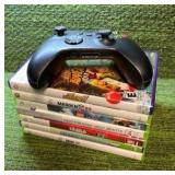 Xbox 360 with Two Controller, Headset, 360 Camera set up, Turtle Beach Headphones, with 7 Games - It Works!