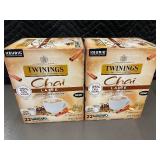 Twinings Chai Latte K-Cup Pods 22-count (Lot of 2)