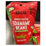 The Only Bean Crunchy Roasted Edamame Beans - Sriracha (Lot of 6)