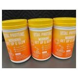 Vital Proteins Morning Get Up and Glow Supplement, 3 Containers