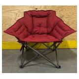 *Heated Club Chair, Red Fabric, Battery Not Included IC542SP2V+-2H lot of 4