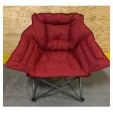 *Heated Club Chair, Red Fabric, Battery Not Included IC542SP2V+-2H lot of 4
