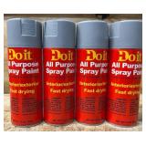 Do it All Purpose Spray Paint Interior/exterior Fast drying lot of 4
