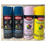 Krylon Fushion/Color Maxx lot of 4